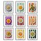 Stupell Industries Traditional Pasta Plates Cuisine 9pc Framed Giclee Set Design by Andreas Magnusson